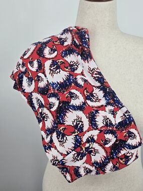 LuLaRoe Eagle Print Patriotic  Leggings Tall & Curvy 6640